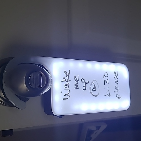 LED Dry Erase Door Hanger for Writing Messages, NWOT - Picture 5 of 5